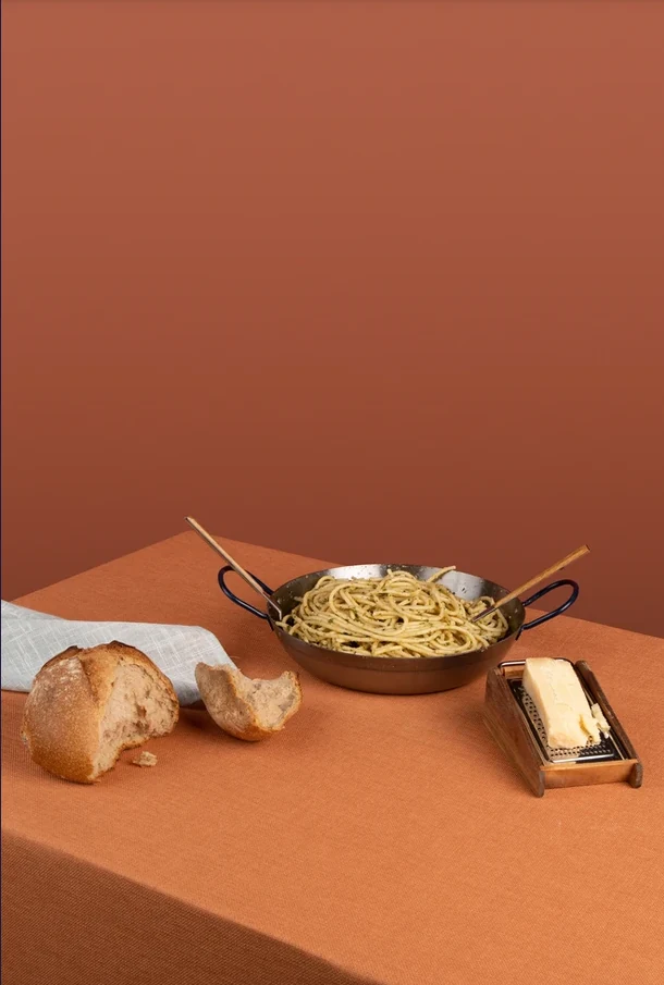 Nature morte culinaire photographiée en lumière douce